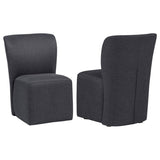 Jaelynn Upholstered Parsons Dining Side Chair - Charcoal (Set of 2)