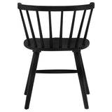 Jeffries Windsor Wood Dining Side Chair Black (Set of 2)