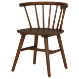 Jeffries Windsor Wood Dining Side Chair Walnut (Set of 2)