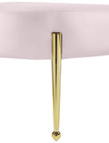 Gia Luxurious Contemporary Bench with Glamorous Gold Metal Legs - Perfect for Any Entryway or Bedroom