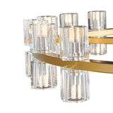 Anderson 36"D Chandelier // Crystal and Gold