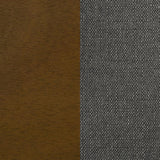 Alfredo Upholstered Dining Bench Grey and Natural Walnut