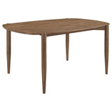 Dortch 5-Piece Oval Dining Set with Upholstered Chairs Walnut