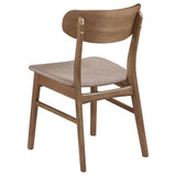 Dortch 5-Piece Oval Dining Set with Upholstered Chairs Walnut