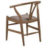 Dinah 5-Piece Round Solid Wood Dining Set Walnut