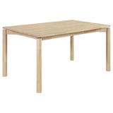 Parkridge 7-Piece 59-Inch Wood Dining Set White Washed