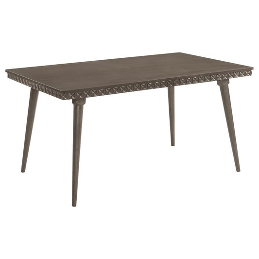 Onslow 59-Inch Rectangular Wood Dining Table Dark Brown