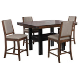 Patterson 5-Piece Counter Height Dining Set Mango Oak