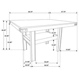 Patterson 7-Piece Counter Height Dining Set Mango Oak