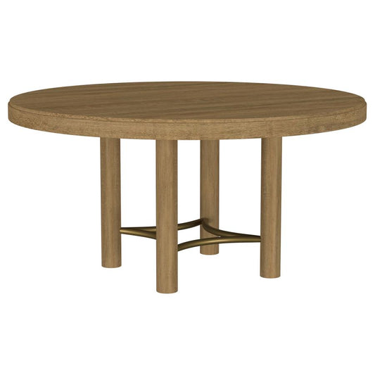 Arini 5-Piece Round Dining Room Table Set Sand Wash
