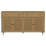 Arini 2-drawer Cane Door Dining Sideboard Server Sand Wash