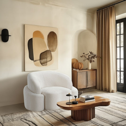 Principessa Boucle Fabric Chair