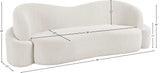 Principessa Modern Boucle Fabric Sofa - Stylish Comfort for Your Living Room or Bedroom Space