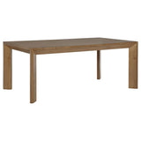 Bruner 5-Piece 72-Inch Rectangular Dining Set Natural Brown