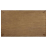 Bruner 5-Piece 72-Inch Rectangular Dining Set Natural Brown