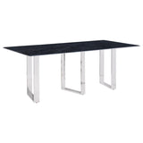Desden 79-Inch Rectangular Sintered Stone Dining Table Grey