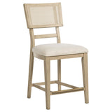 Kailani 7-Piece Wood Counter Height Dining Set Beige Oak
