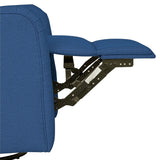 3-in-1 Wingback Swivel Chair Power Recliner, Blue