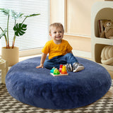 MAXYOYO 2-in-1 Kids Bean Bag Bed, Convertible Kids Bean Bag Chair to Bed, Floor Cushion (Blue)