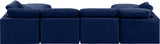 Indulge - Velvet 6 Piece Modular Double Chaise Sectional