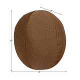 Qivuit Brown Round Pillow
