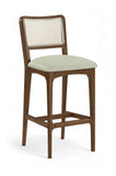 Atrium - Upholstered Bar Stool (Set of 2) - Brushed Brown Frame