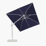 PURPLE LEAF White Outdoor Umbrella Left-Right Tilting Patio Cantilever Umbrella