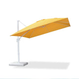 PURPLE LEAF Morden White Outdoor Umbrella Premium Aluminum Patio Cantilever Pool Sun Umbrellas