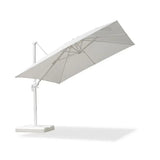 PURPLE LEAF Morden White Outdoor Umbrella Premium Aluminum Patio Cantilever Pool Sun Umbrellas