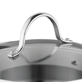 BergHOFF Comfort 18/10 Stainless Steel 7" Stockpot 2.3Qt., Glass Lid
