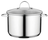 BergHOFF Comfort 10" 18/10 Stainless Steel Stockpot 7.2Qt., Glass Lid