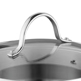 BergHOFF Comfort 10" 18/10 Stainless Steel Deep Skillet, Glass Lid