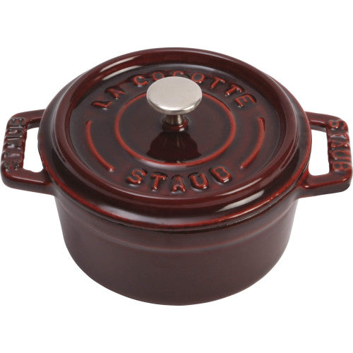 STAUB Cast Iron 0.25-qt Mini Round Cocotte
