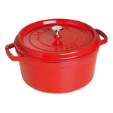 STAUB Cast Iron 7-qt Round Cocotte
