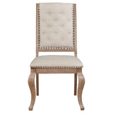 Brockway Upholstered Dining Chair Barley Brown (Set of 2)