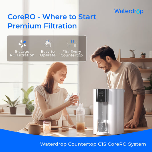 Waterdrop C1S Countertop CoreRO System with Replacement Filter Combo