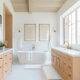100% Cotton Tufted 3000 Gsm Reversible Bath Rug, Navy