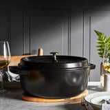STAUB Round Magnetic Wood Trivet