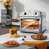 Plum Chef Air Fryer,13QT,360° Hot Air Circulation for Healthy Oil-Free Cooking，Multifunctional Convection Toaster Oven Air Fryer Combo, Time Control Contertop Oven & Stainless Steel Adjustable Temp