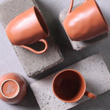 ORGANIC MUG Ø 9.23 oz. TERRACOTTA
