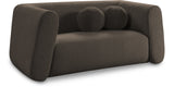 Abbington Chic Boucle Fabric Loveseat - Contemporary Style with Comfort and Elegance for Your Home