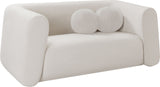 Abbington Chic Boucle Fabric Loveseat - Contemporary Style with Comfort and Elegance for Your Home