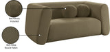 Abbington Chic Boucle Fabric Loveseat - Contemporary Style with Comfort and Elegance for Your Home
