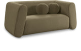 Abbington Chic Boucle Fabric Loveseat - Contemporary Style with Comfort and Elegance for Your Home