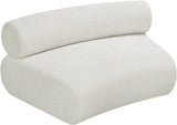 Bale Modular Chair - Luxurious Cream Chenille Upholstery for Stylish Comfort and Relaxation