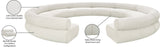 Bale Modular Sofa - Luxurious Cream Chenille Upholstery with Contemporary Design for Any Space