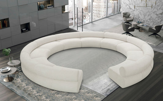 Bale Modular Sofa - Luxurious Cream Chenille Upholstery with Contemporary Design for Any Space