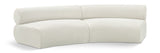 Bale Modular Sofa: Luxurious Cream Chenille Upholstery with Chic Cross-Hatched Design for Comfort
