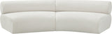 Bale Modular Sofa: Luxurious Cream Chenille Upholstery with Chic Cross-Hatched Design for Comfort