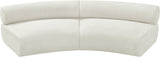 Bale Modular Sofa: Luxurious Cream Chenille Upholstery with Chic Cross-Hatched Design for Comfort